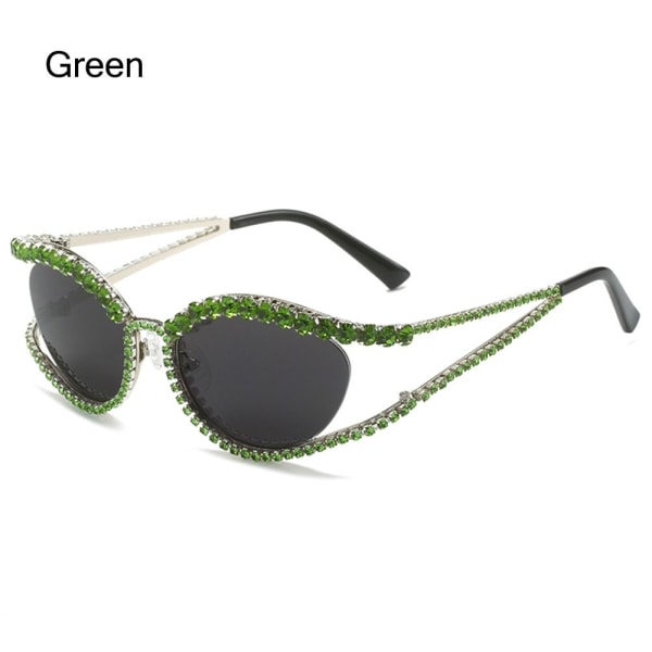 Glänsande solglasögon kvinnliga nyanser GRÖN Green