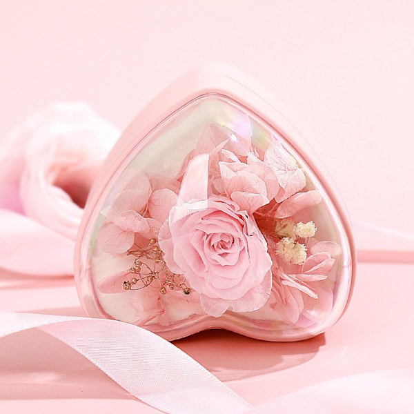 Heart Eternal Flower Lahjarasia Sormus Medaljongi säilytyslaatikko SININEN SORMUS Blue Ring box-Ring box