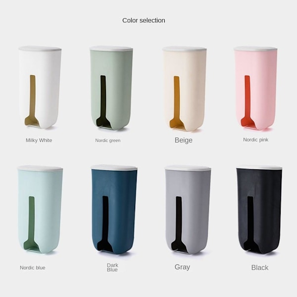 Plastpose Opbevaringsboks Bin Taske Opbevaringsstativ SORT Black