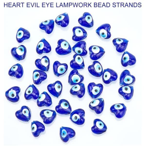 16MM Evil Eye Beads Hjärtform Turkish Evil Eye