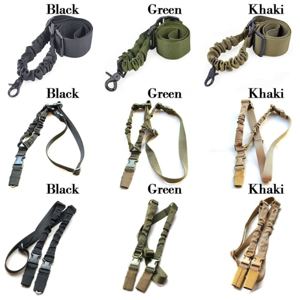 Tactical Bungee Rope Strapping-bälte SVART STIL 1 STIL 1 Black Style 1-Style 1