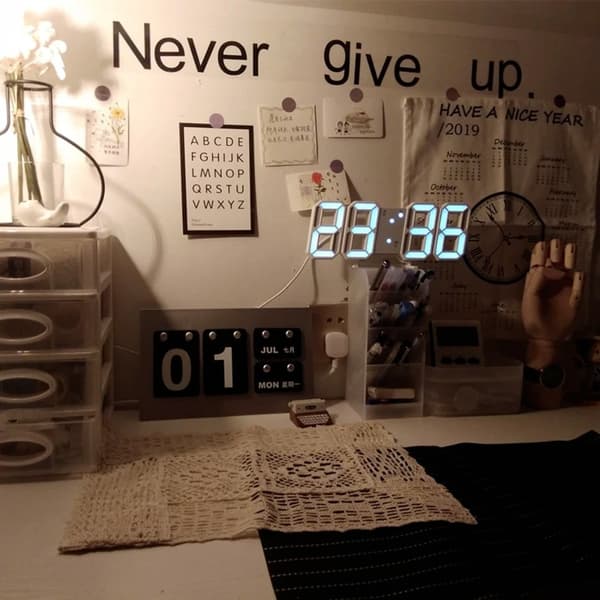 Digital Väckarklocka RÖD RÖD Red