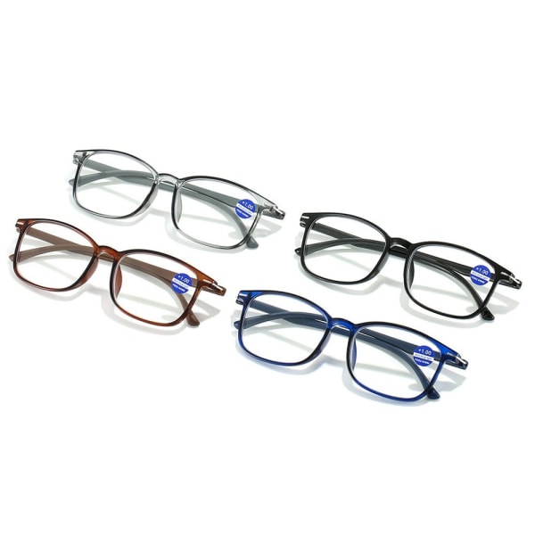 Anti-blått lys lesebriller Firkantede briller BLÅ STYRKE Blue Strength 300