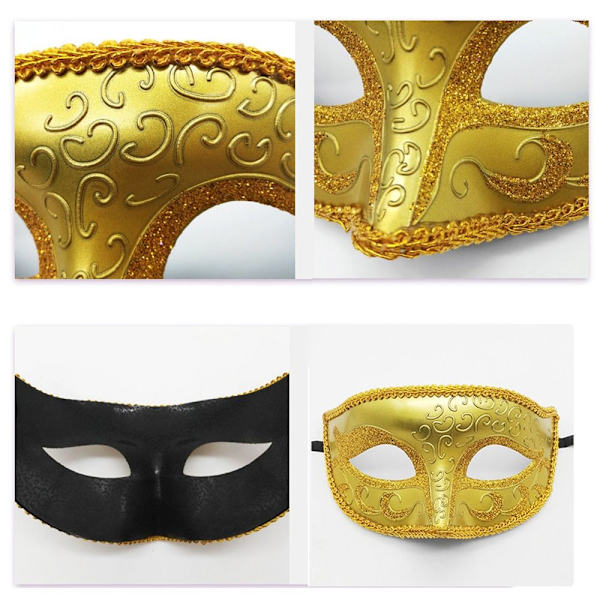 Dansmaskerad metallmask B4 B4 B4