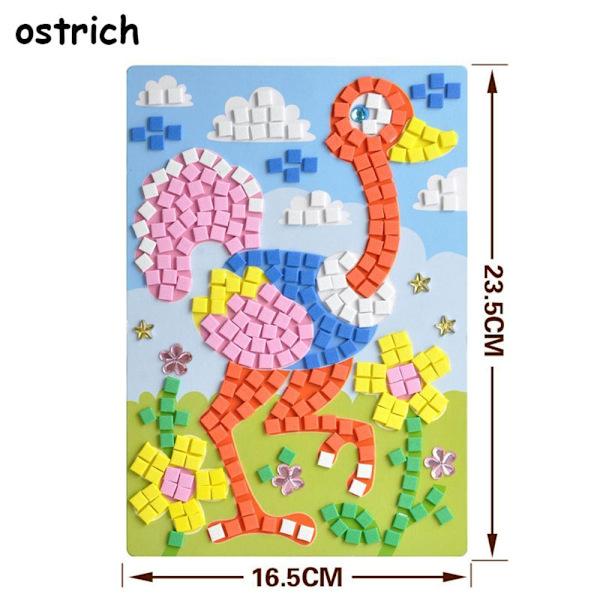 2PCS 3D Mosaics Pussel ritleksaker UFO UFO