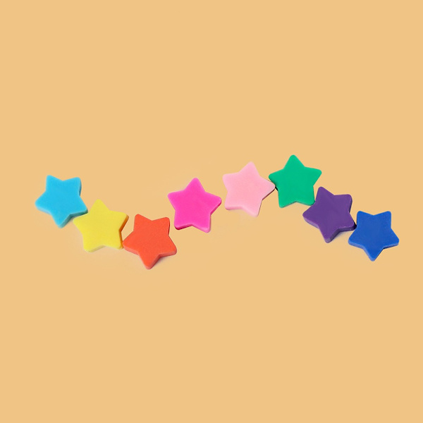 150stk Star Polymer Clay Beads Star Spacer Beads Star Heishi