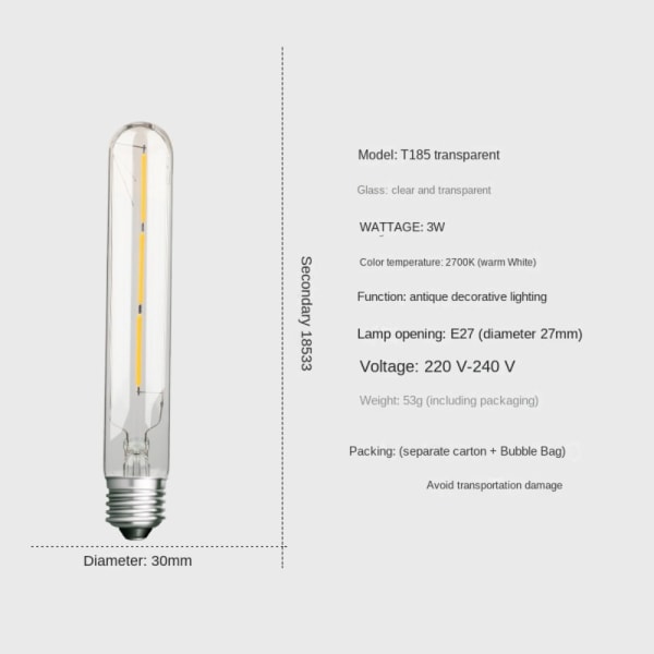 Vintage Retro Bulb Filament 4W-A60 4W-A60 4W-A60