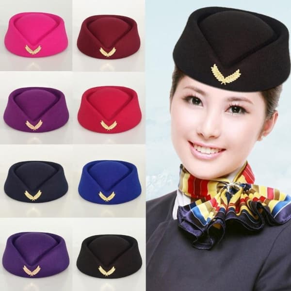 Kvindelig Flyvertinde Hat Air Hostesses Hat 3 3 3