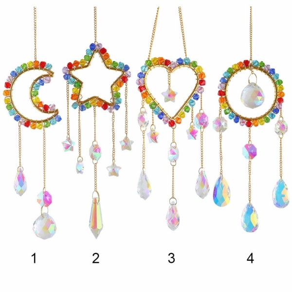 Crystal Sun Catchers Rainbow Prisms Riipus MOON MOON