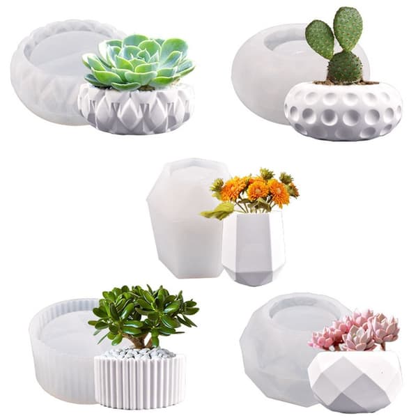 Blomkrukor av harts Molds 5 5 5