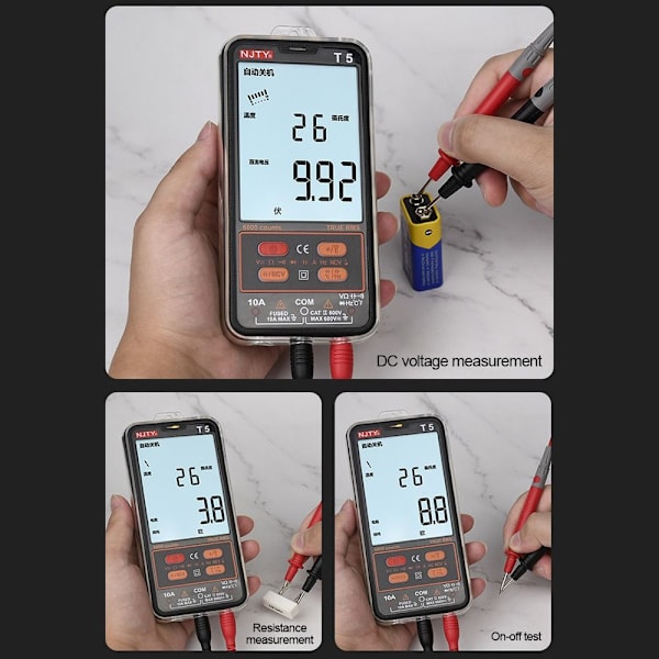 Digital Multimeter Strömspänningstestare Ultratunn NCV Smart