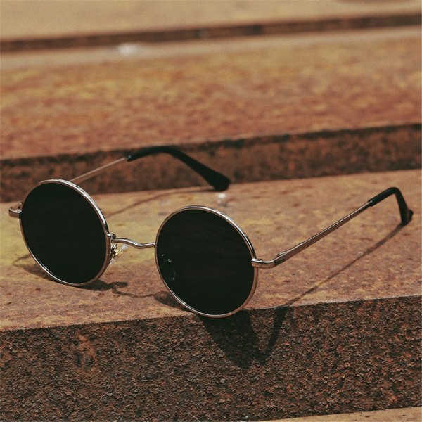 Små runde solbriller Hippie Circle Solbriller C1 C1 C1
