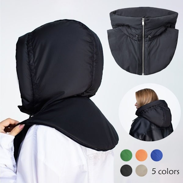 Dun hættehatte Tørklæde Balaclava hat SORT black