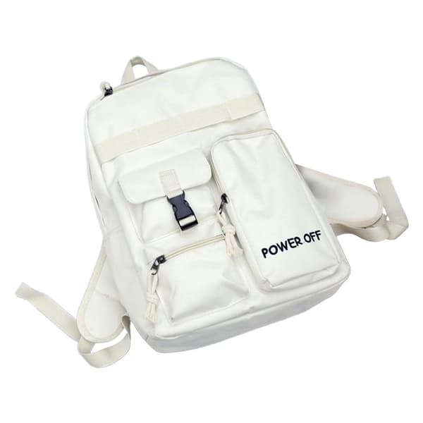 Canvasväska Skolväska VIT white