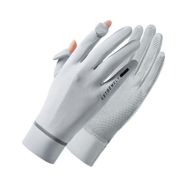 Ice Silk Gloves Anti-UV Handsker SORT black