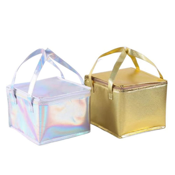 Thermal/jäähdytyspussi Lounaspiknik-laukku KULTA 6 TUUMAA 6 TUUMAA gold 6 inch-6 inch