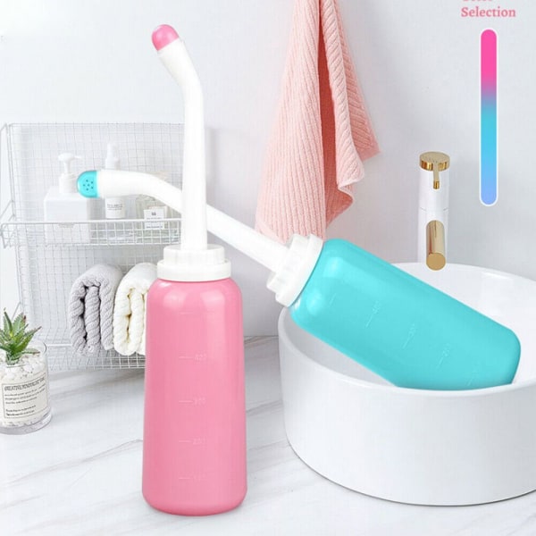 500ml Bärbar Bidet Spray Handhållen Resebidet blå