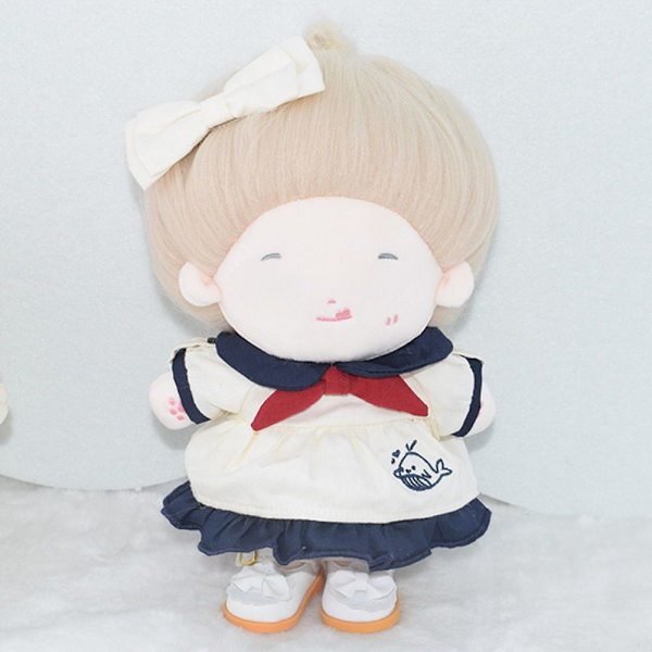 Bomullsdocka Baby VIT white