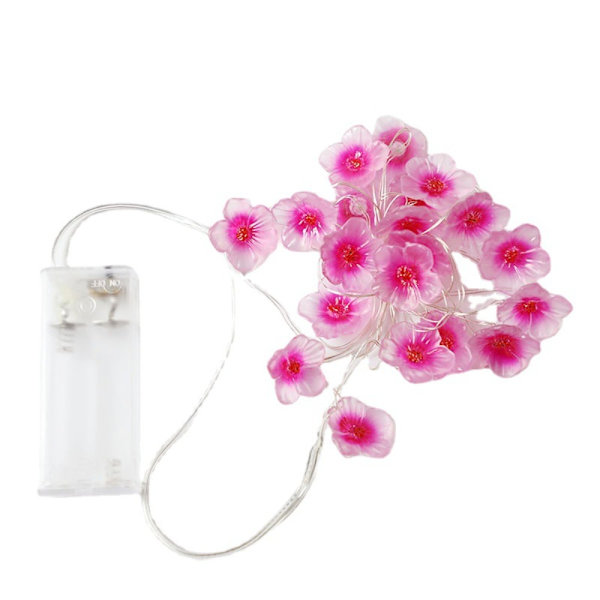 Cherry Blossom Light String Innergårdslampa String RÖD red