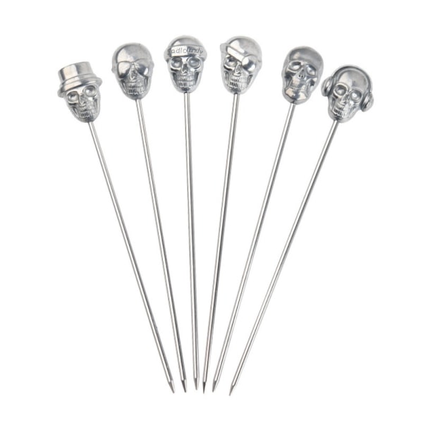 6 Stk Skull Cocktail Picks Martini Picks Olive Picks