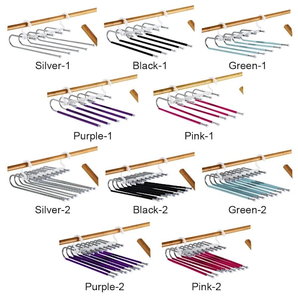 Pant Hanger Magic Trouser Hangers SORT 2 2 Black 2-2