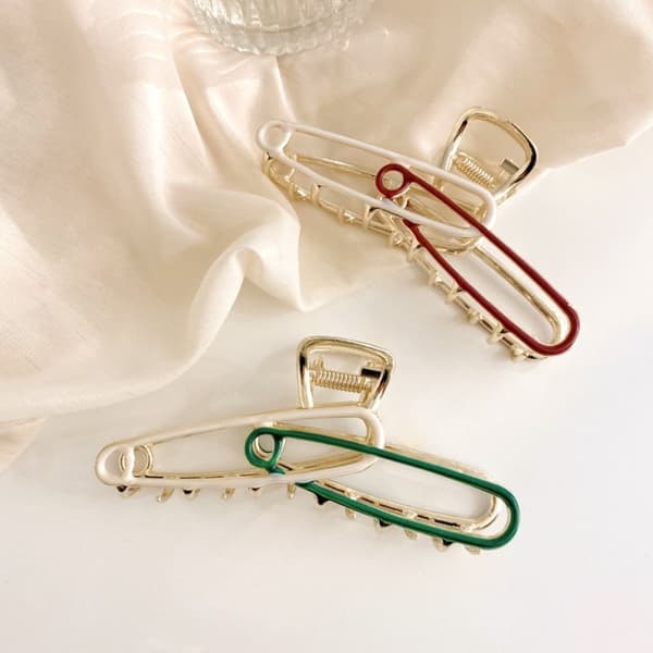 Hair Claw Grab Clip GRÅ grey