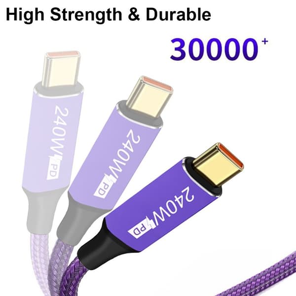 USB-C pikalatauskaapeli Type-C Datajohto 2M 2m