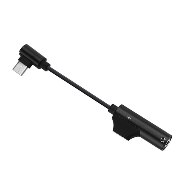 USB C DAC Adapter Høretelefon Adapter SORT Black