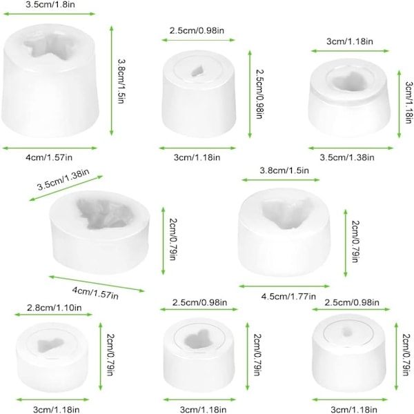 Form Crystal Molds Set Resin Silikon