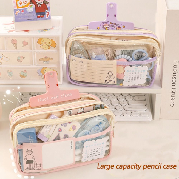 Blixtlås Pennväska Case BEIGE beige