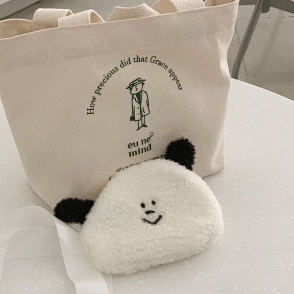 Puppy Coin Kukkaro Pehmolompakko MUSTA Black