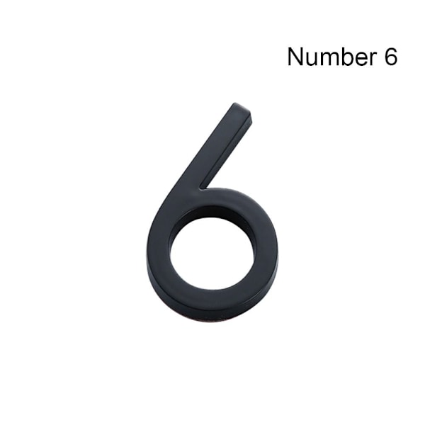 4 tum/10 cm Dörretikett Sifferetikett NUMMER 6 NUMMER 6 Number 6