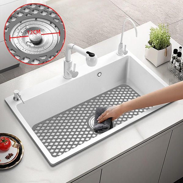 Vikbar silikon diskbänksskyddsmatta Dish Drin Pad GRÖN green