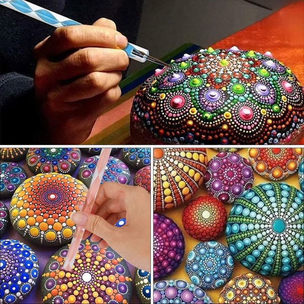 24stk/sett Mandala Dotting Tool Painting Rock Art Pen