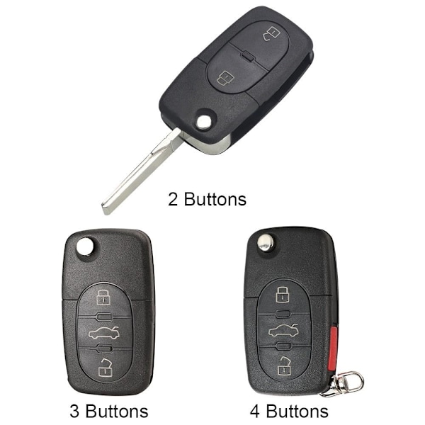 Auton avainkotelo Case -auton avainkotelo 3 painiketta 3 painiketta 3 Buttons