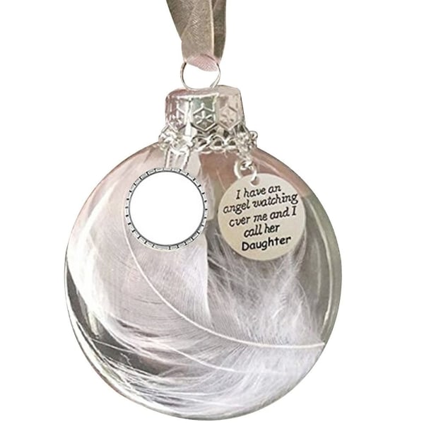 Angel Feather Ball Transparent Ball Pendant BEDSTEMOR BEDSTEMOR grandma