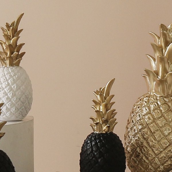 Pineapple Crafts Desktop Ornament WHITE S white S
