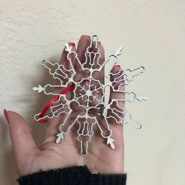 Snowflaket Pendel Bil Backspegel Pendel Julgran