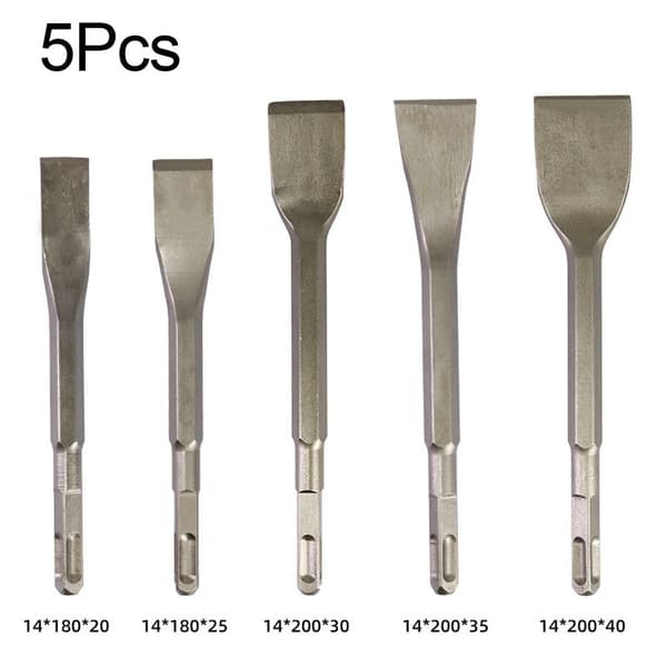 Böjd plattmejsel slagborr 5 st 5Pcs