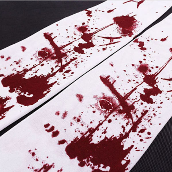 1 par Halloween Blood Socks Lårstrømper 4 4 4