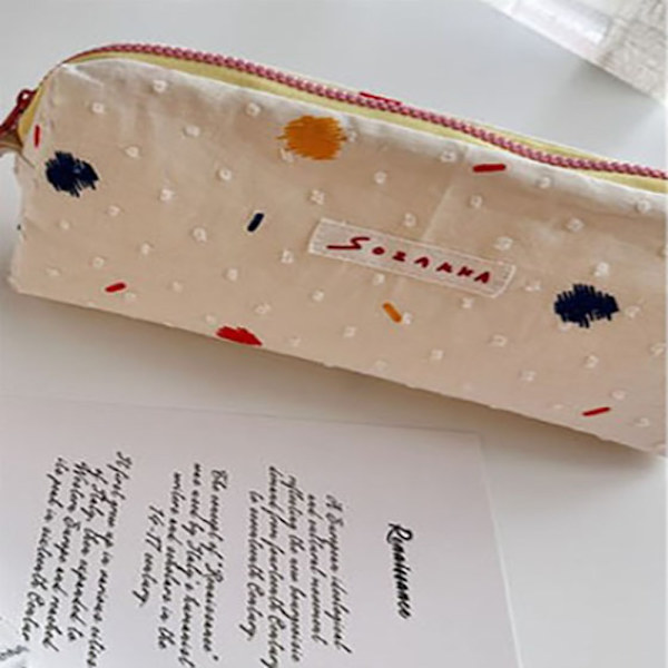Uusi Sugar Bean Handheld Bag Meikkilaukku Valkoinen Söpö Kannettava