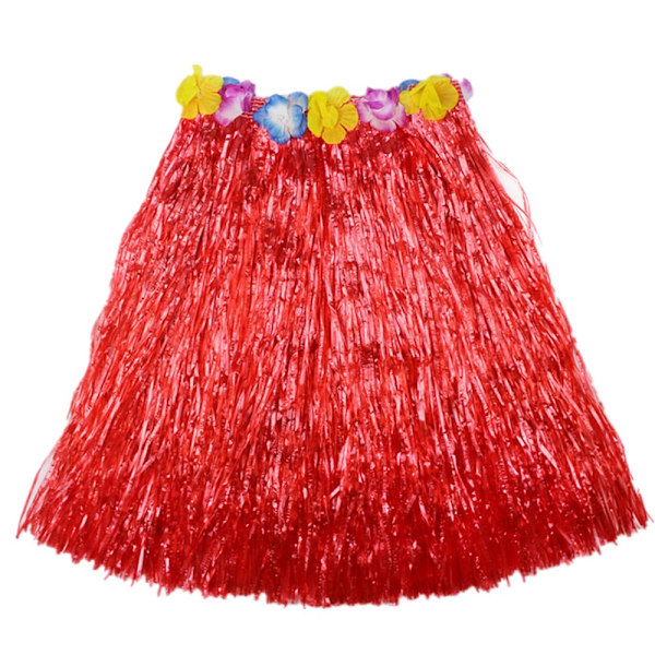 5kpl/ set Hawaii Fancy Dress Grass Hame PUNAINEN red