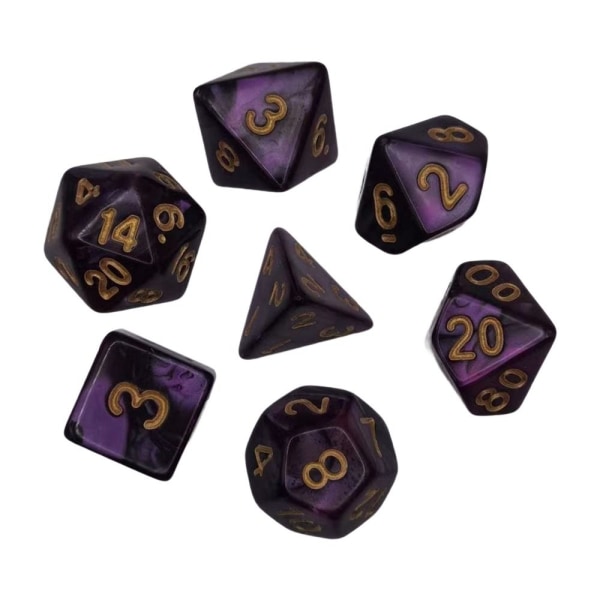 7 kpl / set DND Dice Polyhedral Dice 02 02 02