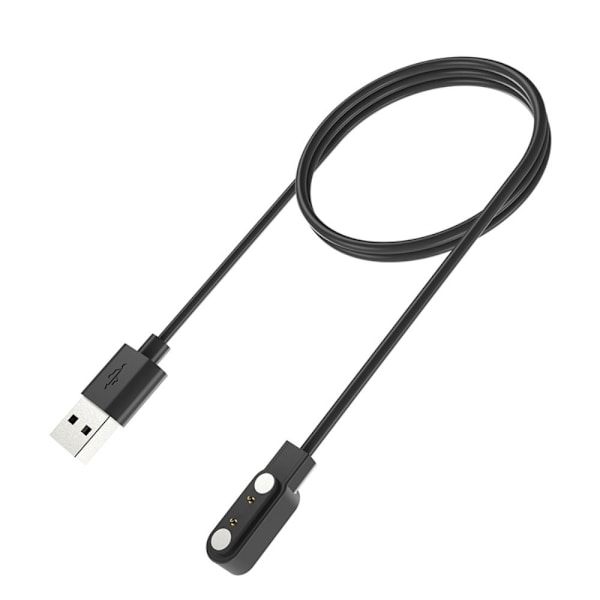 2ST Smartwatch Laddare USB Kabel Dock SVART 2ST 2ST black 2PCS-2PCS