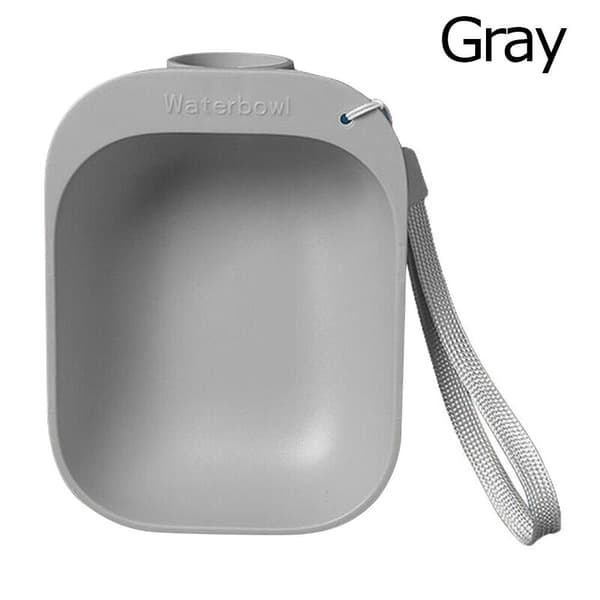 Pet Vandflaske Vandskål GRÅ Gray