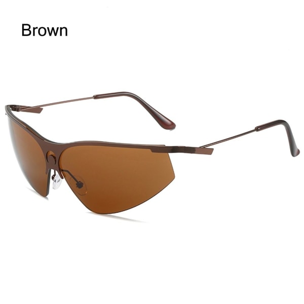 Himmelblå solbriller Y2K solbriller BRUN BRUN Brown