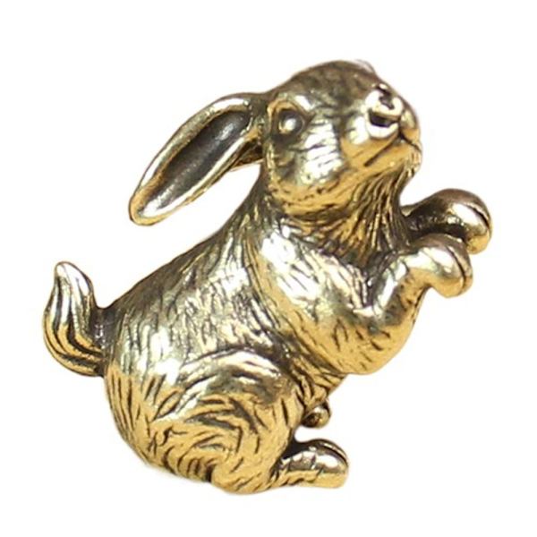Härkä Ornamentti Veistos Kupari Miniatyyrit Figuurit RABIT Rabbit