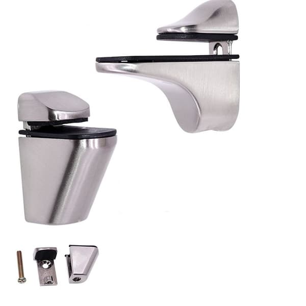 2STK Bracket Vægmontering Glashylde Bracket MAT OVERFLADE MAT Matte surface