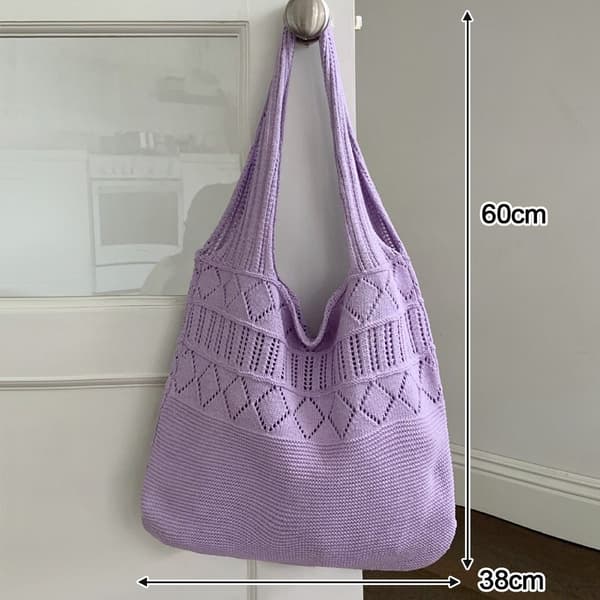Kvinner Skuldervesker Hekleveske LILLA purple