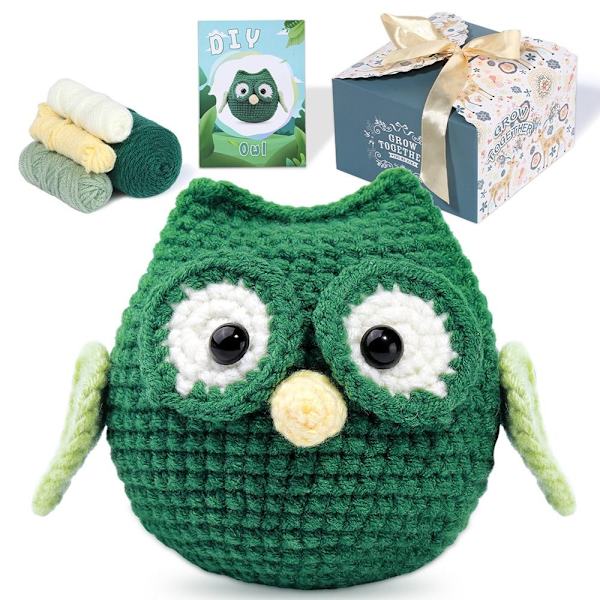 Virkningssats för nybörjare Crochet Animal Kit 08 08 08